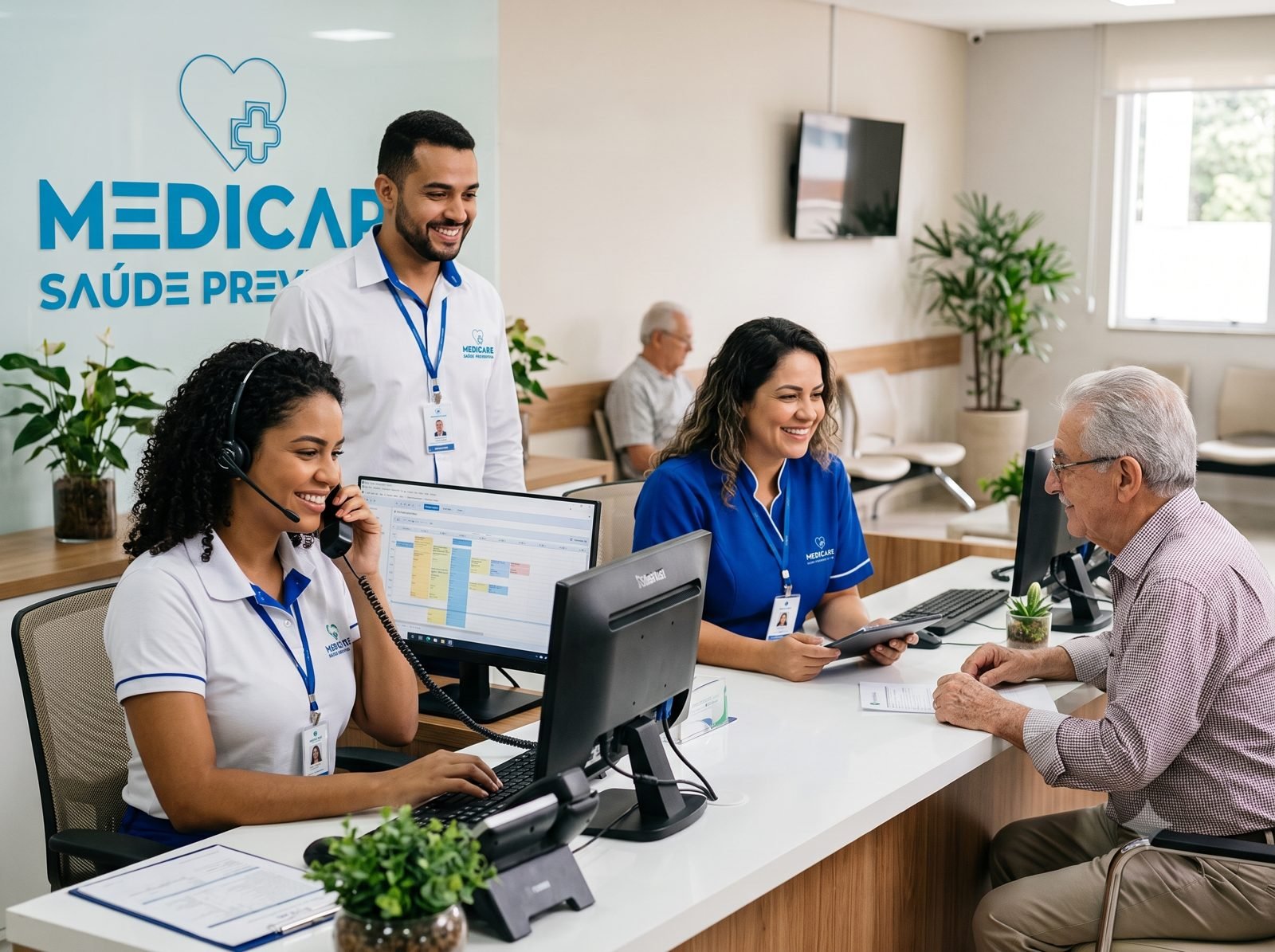 Equipe de atendimento da Medicare em Betim